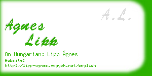 agnes lipp business card